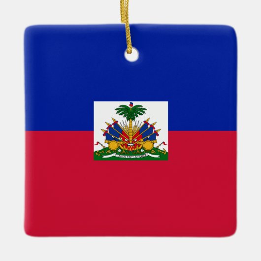 Haitianische Flagge Keramikornament (Vorderseite)