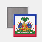 Haitianische Flagge Magnet (Vorderseite/Rückseite)