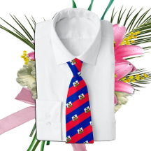 Haitianische Flagge, Mode / Business Neck Tie