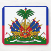 Haitianische Flagge Mousepad (Vorne)