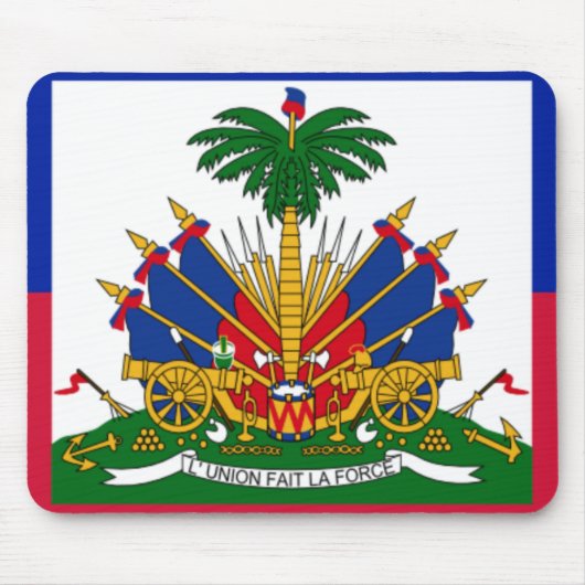Haitianische Flagge Mousepad (Vorne)