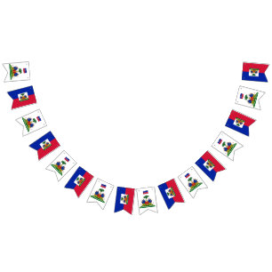 Haitianische Flagge & Party Haiti Banner / Hochzei