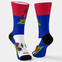 Haitianische Flagge Patriotisch, Nachhaltig Haiti  Socken