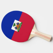 Haitianische Flagge Ping Pong Paddle Tischtennis Schläger (Seitenansicht)