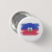Haitianische Flagge Pinselstrich, Nationalflagge Button (Vorne & Hinten)