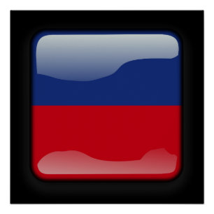 Haitianische Flagge Poster