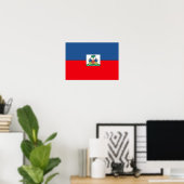 Haitianische Flagge Poster (Heimbüro)