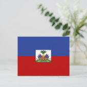 Haitianische Flagge Postkarte (Stehend Vorderseite)