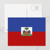 Haitianische Flagge Postkarte (Vorne/Hinten)