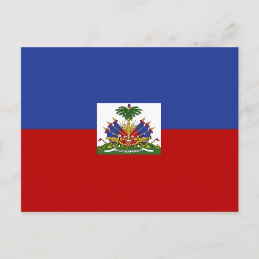 Haitianische Flagge Postkarte (Vorderseite)