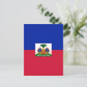 Haitianische Flagge Postkarte (Stehend Vorderseite)