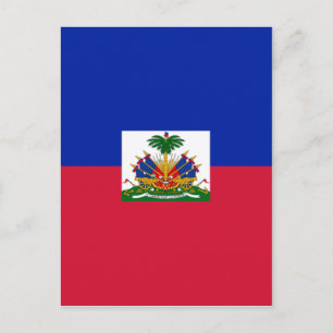 Haitianische Flagge Postkarte