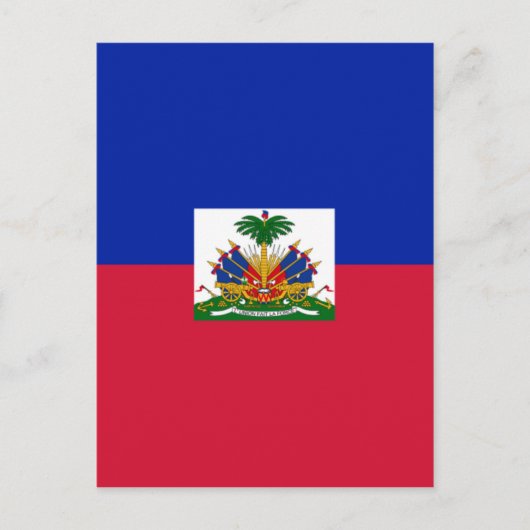 Haitianische Flagge Postkarte (Vorderseite)