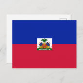 Haitianische Flagge Postkarte (Vorne/Hinten)