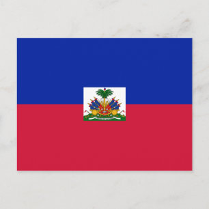 Haitianische Flagge Postkarte
