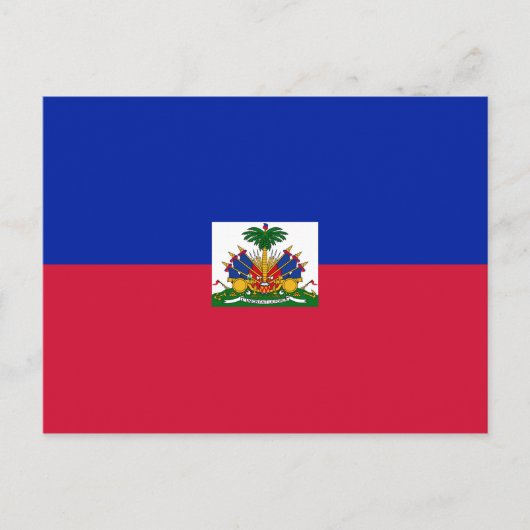 Haitianische Flagge Postkarte (Vorderseite)