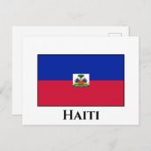 Haitianische Flagge Postkarte (Vorne/Hinten)