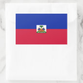 Haitianische Flagge Rechteckiger Aufkleber (Tasche)