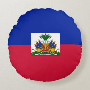 Haitianische Flagge Rundes Kissen