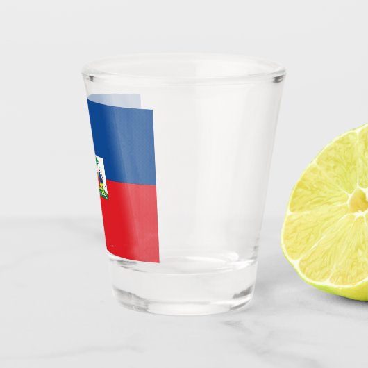 Haitianische Flagge Schnapsglas (Rechts)