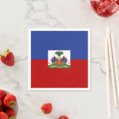 Haitianische Flagge Serviette (Beispiel)