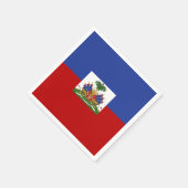 Haitianische Flagge Serviette (Ecke)