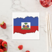 Haitianische Flagge Serviette (Beispiel)