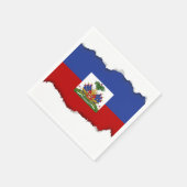 Haitianische Flagge Serviette (Ecke)