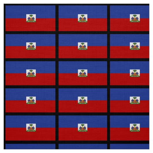 Haitianische Flagge Stoff (Muster)
