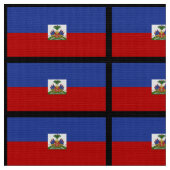Haitianische Flagge Stoff (Nahaufnahme)