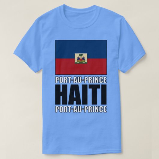 Haitianische Flagge T-Shirt (Design vorne)