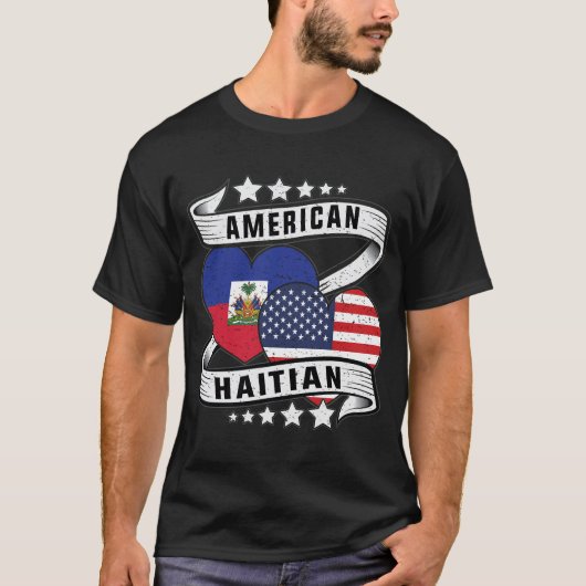 Haitianische Flagge T-Shirt (Vorderseite)