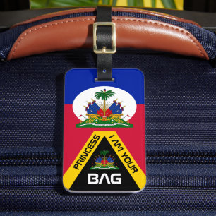 Haitianische Flagge, Taschentücher, Haiti / Person Gepäckanhänger