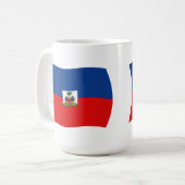 Haitianische Flagge Tasse (Vorderseite Links)
