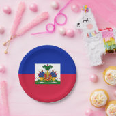 Haitianische Flagge Teller, Party, Sport, Haiti Pappteller (Party)