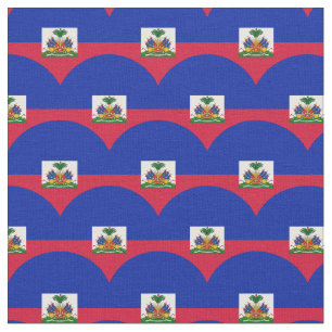 Haitianische Flagge und Haitis Trendy Fabric /mode Stoff