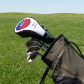 Haitianische Flagge und Mit Monogramm Golf Clubs Golf Headcover (In SItu)