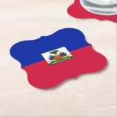 Haitianische Flagge Untersetzer (angewinkelt)
