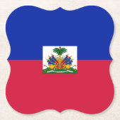 Haitianische Flagge Untersetzer (Vorderseite)