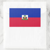 Haitianische Flaggenkleber Rechteckiger Aufkleber (Tasche)