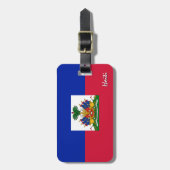 Haitianische Gepäckmarken, patriotische Haitianisc Gepäckanhänger (Vorderseite vertikal)