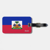 Haitianische Gepäckmarken, patriotische Haitianisc Gepäckanhänger (Rückseite horizontal)