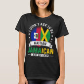 Haitianische jamaikanische Flaggen Stolperflagge T-Shirt (Vorderseite)