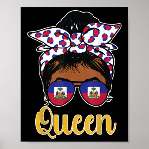 Haitianische Königin Haiti Unabhängigkeitsflagge T Poster