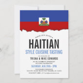Haitianische Küche | Party Flag Einladung (Vorderseite)
