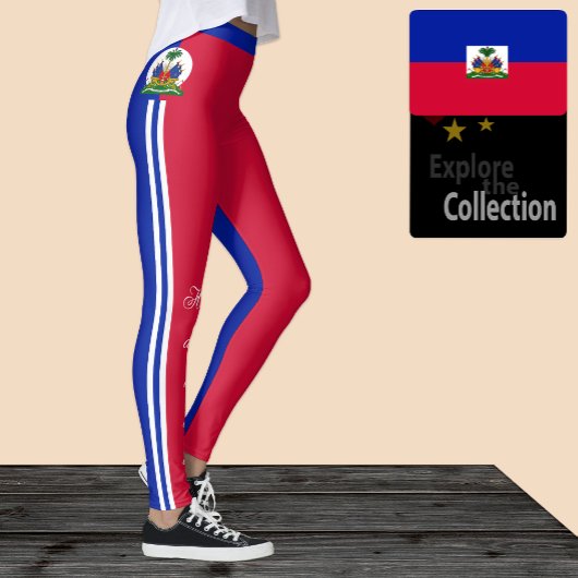 Haitianische Modemarken, Haitianische Flagge/Sport Leggings
