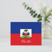 Haitianische Nationalflagge-Postkarte Postkarte (Stehend Vorderseite)