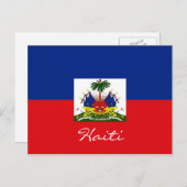 Haitianische Nationalflagge-Postkarte Postkarte (Vorne/Hinten)