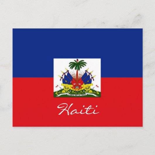 Haitianische Nationalflagge-Postkarte Postkarte (Vorderseite)