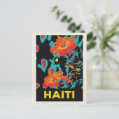 Haitianische Postkarte für Karibischen Hibiskus (Stehend Vorderseite)